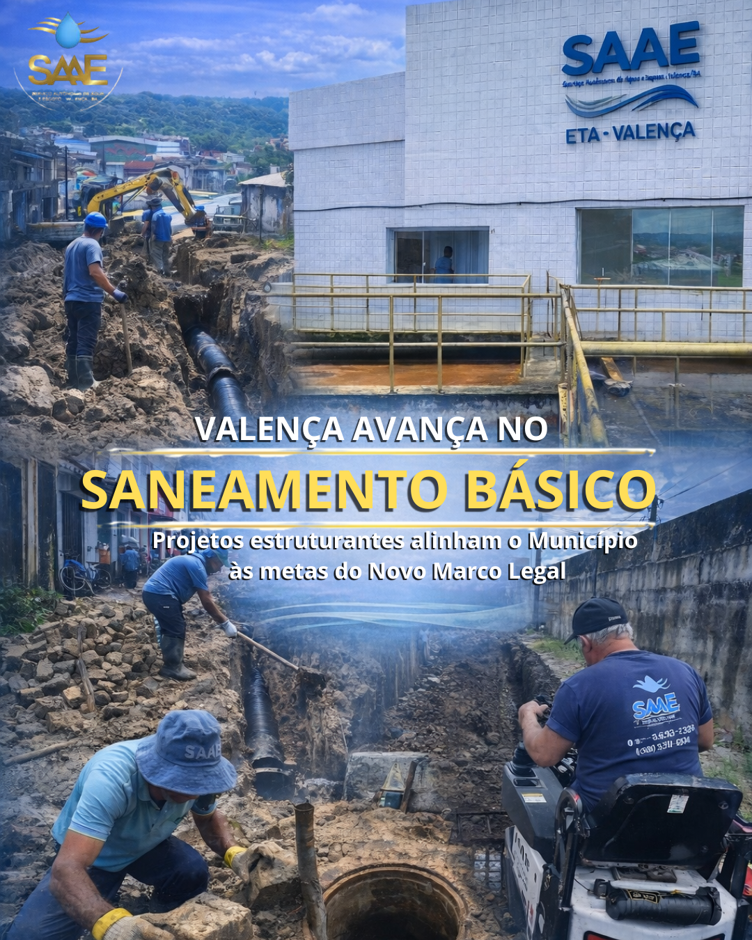 Implantação de projetos estruturantes no saneamento básico fará Valença alcançar as metas do Novo Marco Legal do Saneamento