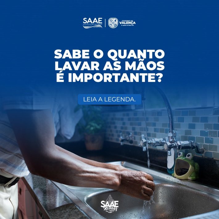 SABE O QUANTO LAVAR AS MÃOS É IMPORTANTE?