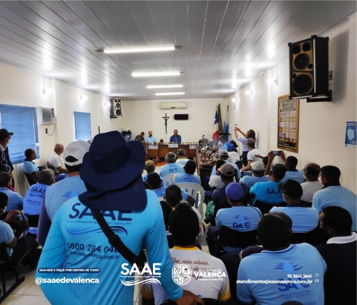 NO “NOVEMBRO AZUL” MÊS DE COMBATE AO CÂNCER DE PRÓSTATA, O SAAE REALIZA PALESTRA PARA SERVIDORES