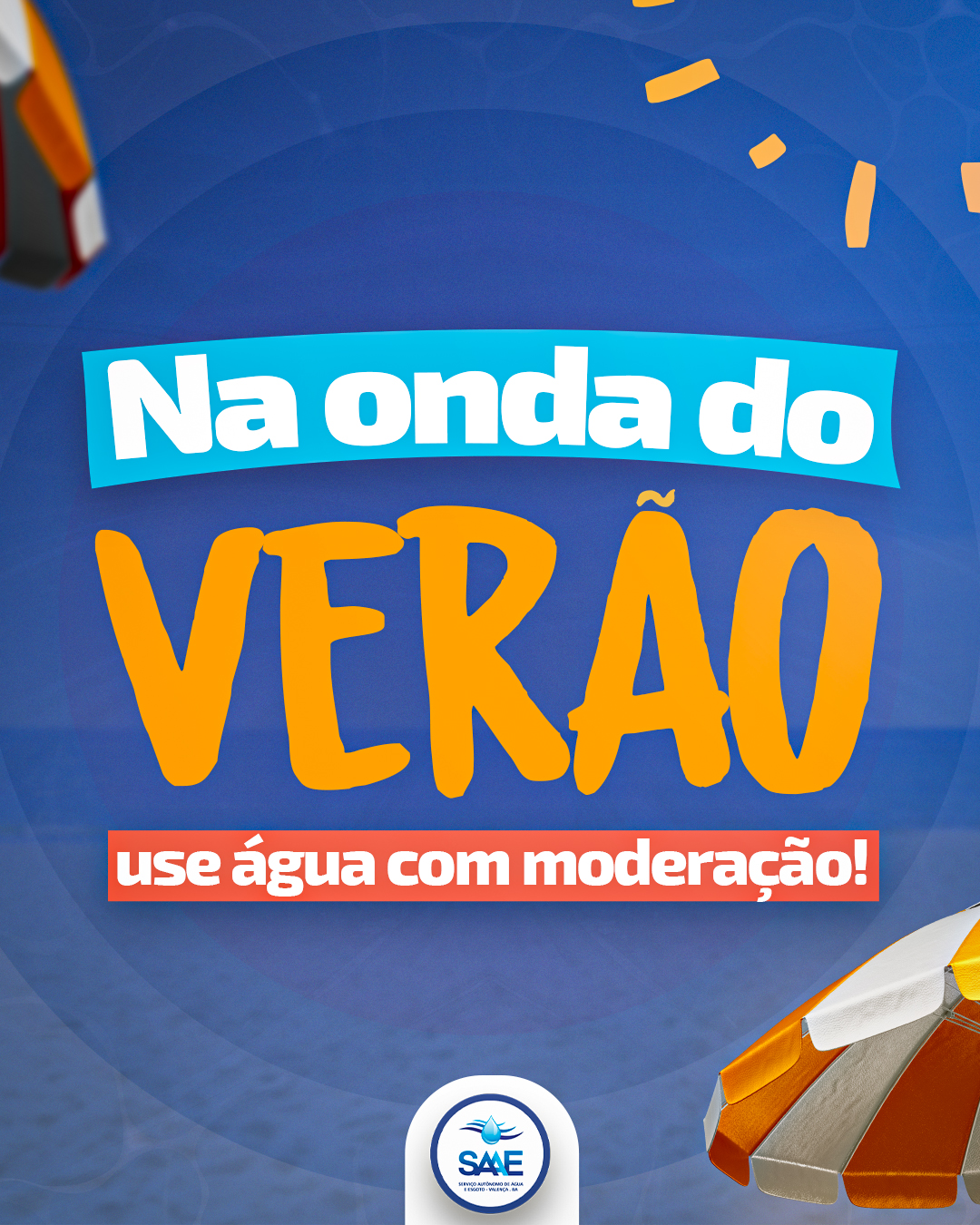 Nesse verão, use água com moderação!