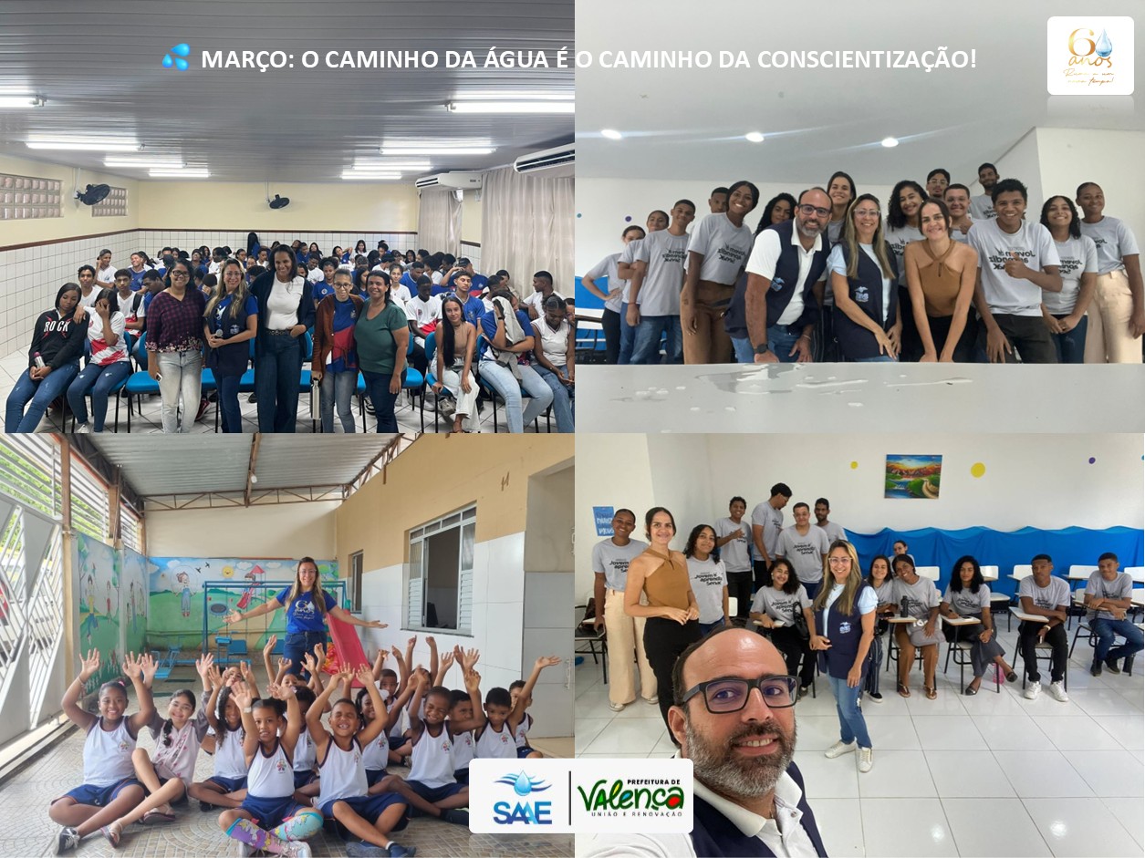 MARÇO: O CAMINHO DA ÁGUA É O CAMINHO DA CONSCIENTIZAÇÃO!